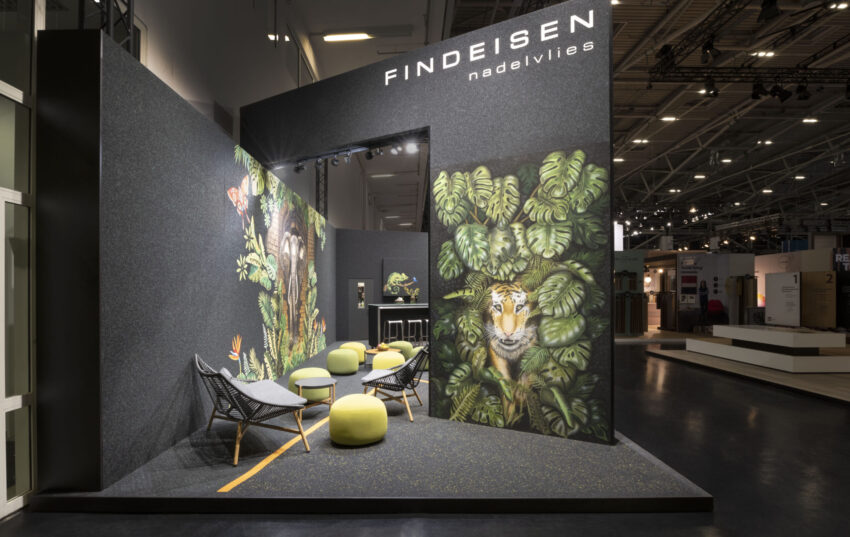 Tropical Paradise - der Messestand von FINDEISEN auf der BAU 2023.